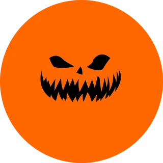 The Chase icon: a grinning jack-o'-lantern face